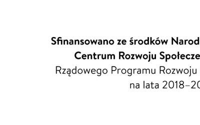 Dofinansowanie z Narodowy Instytut Wolności – Centrum Rozwoju Społeczeństwa Obywatelskiego